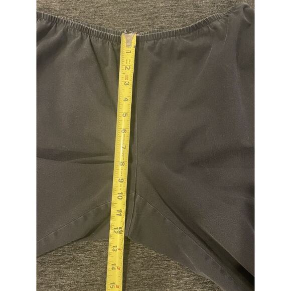 EILEEN FISHER Black Pull On Stretch Side Zip Ankle Pants Straight Crop Cotton M - Picture 7 of 7